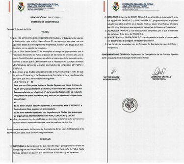 Santa Gema no podrá jugar en la LPF hasta que cancele deudas