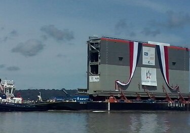 Llega primera compuerta a las nuevas esclusas en el Pacífico