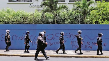 Antimotines impiden marcha en Nicaragua