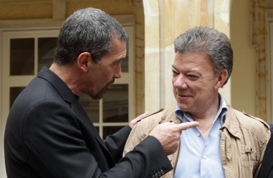 Antonio Banderas en Colombia para rodar película sobre mineros chilenos