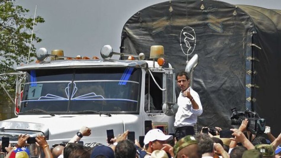 'Ayuda humanitaria va camino a Venezuela', afirma Juan Guaidó
