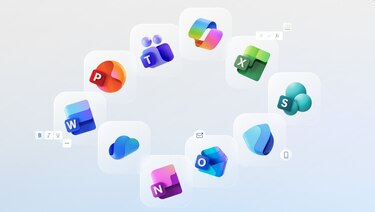 Microsoft cambia los iconos de Office: formas fluidas, colores intensos y degradados