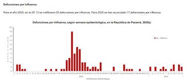 Influenza suma 33 muertes al 4 de abril, casi el doble que en igual periodo de 2025