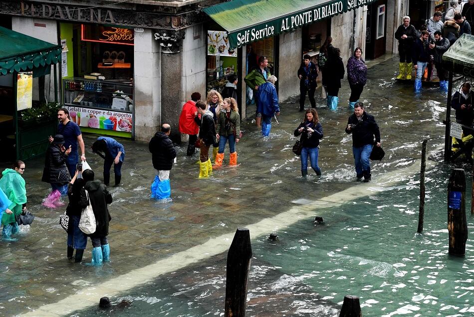 Hoteleros de Venecia, afectados por inundaciones