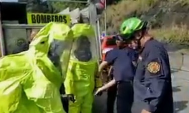 Bomberos controlan derrame de ácido muriático en el corredor Norte