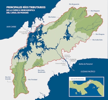 El Canal de Panamá terminó el 2023 con 30% menos de lluvia y sin nuevos reservorios a la vista