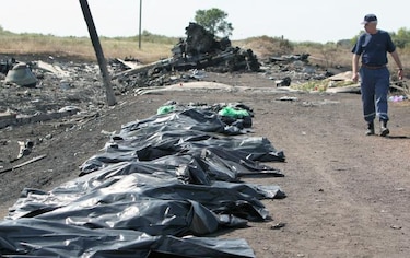 Casi 200 cadáveres del avión malasio aguardan en un tren su identificación