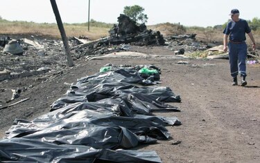 Casi 200 cadáveres del avión malasio aguardan en un tren su identificación