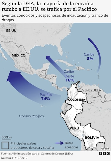Estados Unidos mata a otras 14 personas que viajaban en cuatro supuestas narcolanchas en el Pacífico