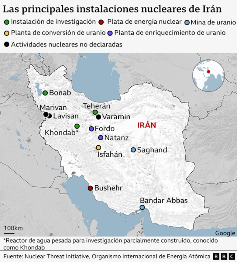 ¿Cuáles son los riesgos de bombardear las instalaciones nucleares de Irán?