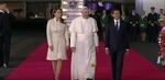 Con espectáculo de música y baile el Papa es recibido en México
