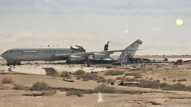 Las imágenes que revelan la destrucción causada por Irán en instalaciones militares de Estados Unidos