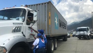 Venezuela recibe otro envío de ayuda humanitaria de la Cruz Roja