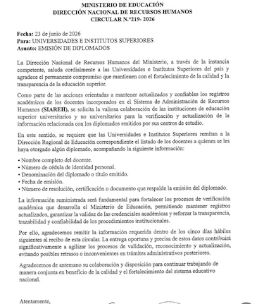 Meduca pide a universidades información de docentes por caso de diplomas falsos
