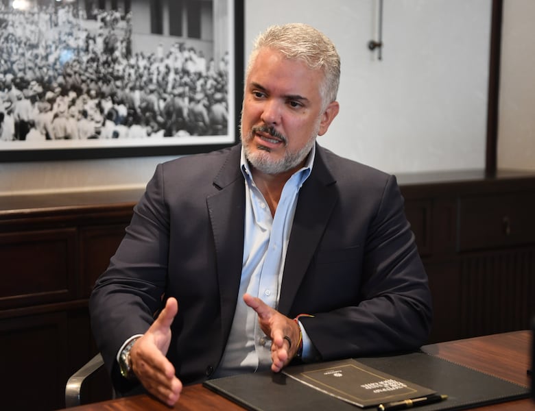 Iván Duque: ‘Aquí lo que hay que negociar es la salida de Nicolás Maduro’