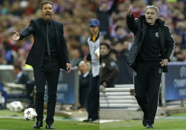 Simeone dice que les faltó el gol; Mourinho, satisfecho con el empate