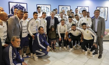 Argentina llega a Barcelona para ultimar su preparación para Rusia 2018