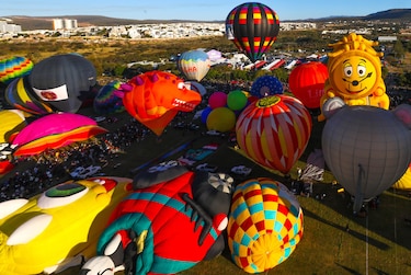 El Festival Internacional del Globo comienza en México afectado por la sequía