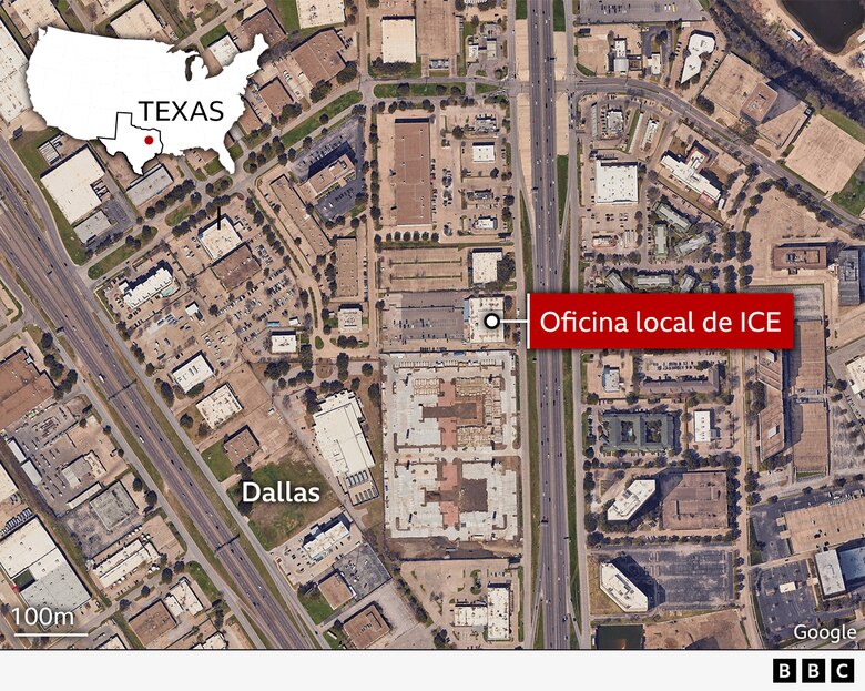 Hallan balas con mensajes contra ICE en el lugar del ataque contra una oficina migratoria de Texas