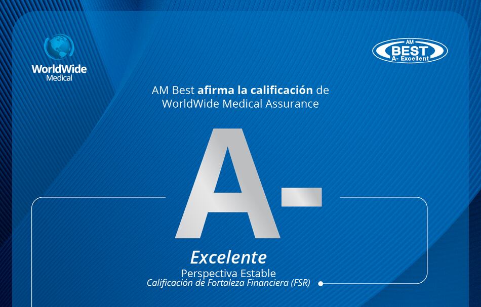 WorldWide Medical Assurance recibe afirmación de la calificación A- (Excelente) por AM Best