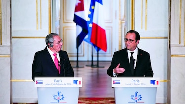 Hollande, con Cuba por el fin del embargo
