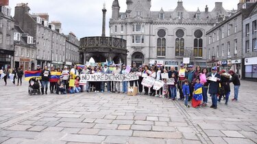 Venezolanos protestan en varias partes del mundo, incluyendo Panamá