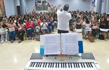 El coro y la orquesta de la JMJ