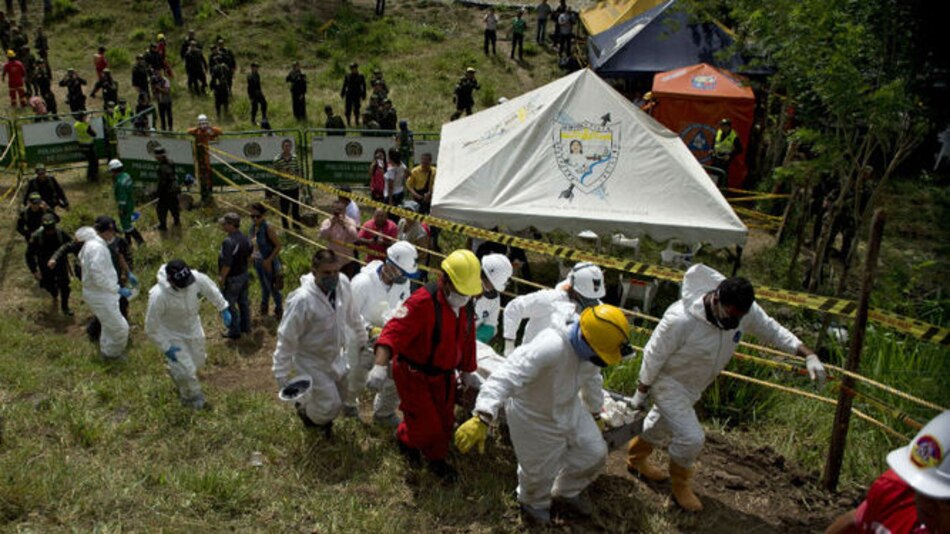 Colapso de mina en Colombia: 5 cuerpos recuperados, 10 aún atrapados