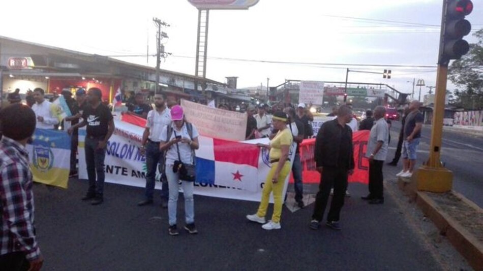 Colonenses inician su jornada de protesta; Policía Nacional vigila varios sectores