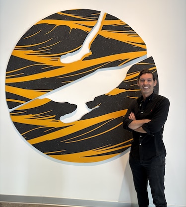 La geometría del Canal inspira la obra de Emmanuel Moses, exponente panameño del Op Art