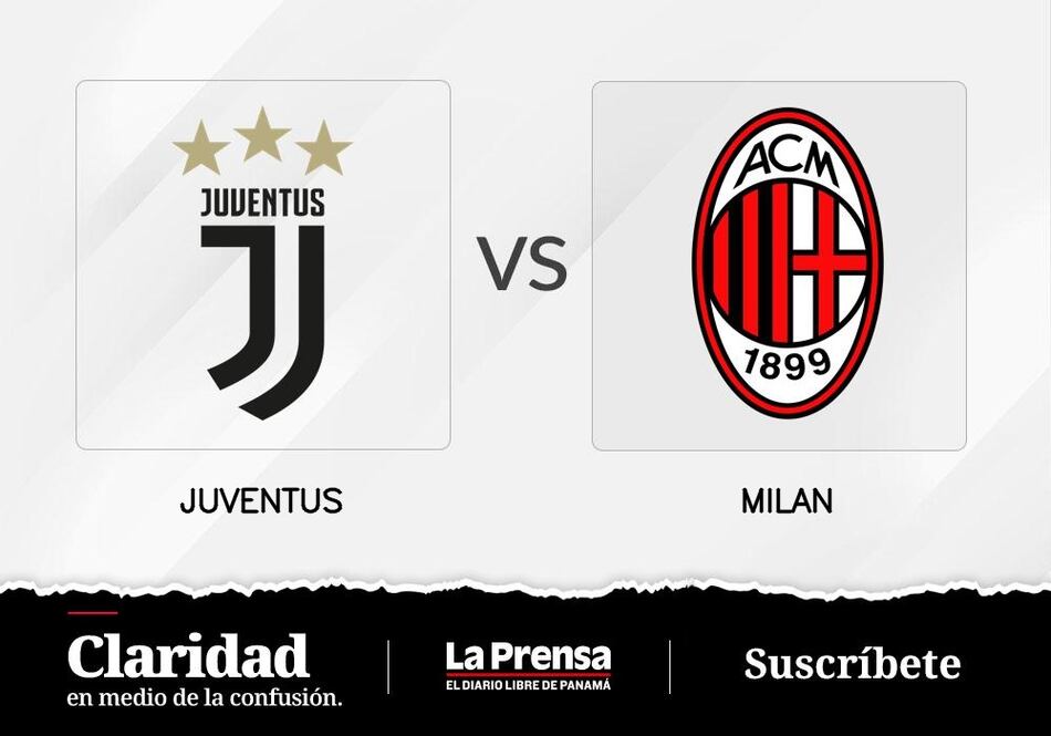 Esta noche Milan jugará de local a Juventus