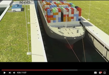 Video: Así funcionan las nuevas esclusas del Canal de Panamá