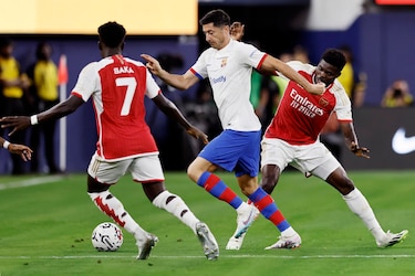 Xavi Hernández: ‘Me ha sorprendido la intensidad del Arsenal’