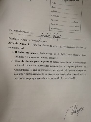 Aprueban en segundo debate proyecto que crea impuesto selectivo de consumo para bebidas azucaradas