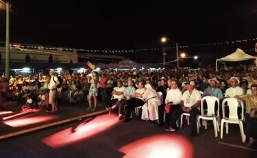 Peregrinos participan en concierto de bienvenida en Chitré