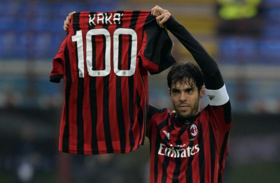 Kaká celebra su gol 100 en triunfo del Milan