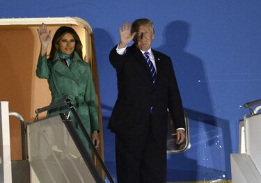 Donald Trump llegó a Varsovia, primera etapa de una gira europea