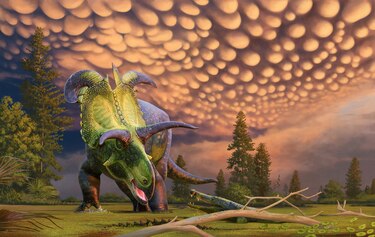 Una nueva especie de dinosaurio herbívoro con cuernos gigantes