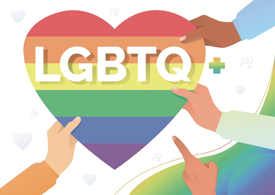 Amor de padres con cada color del arcoiris