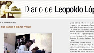 Leopoldo López empieza a contar su historia de encierro en un blog