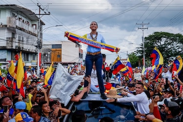 Tras atentado, Machado dice que Maduro apela a la ‘fuerza bruta’ ante ventaja electoral del antichavismo