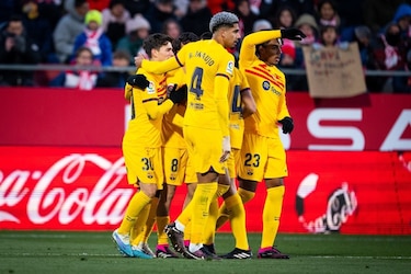 Pedri le da el triunfo al Barça ante el Girona