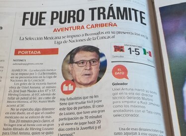 Prensa mexicana califica de ‘puro trámite’ la victoria sobre Bermudas y ahora apunta a Panamá