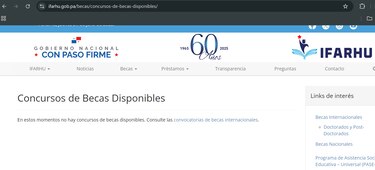 Concurso General de becas del Ifarhu quedaría para 2026