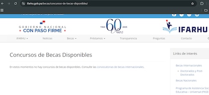 Concurso General de becas del Ifarhu quedaría para 2026