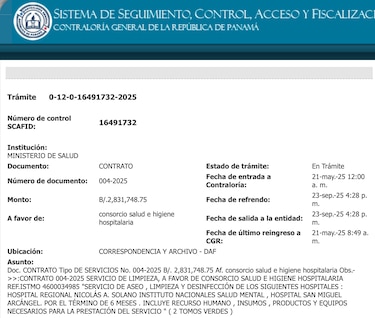 Contralor autoriza pago a Hombres de Blanco, pese a que el contrato se ejecutó sin refrendar