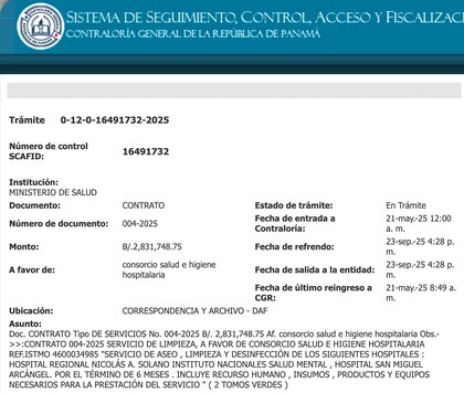 Contralor autoriza pago a Hombres de Blanco, pese a que el contrato se ejecutó sin refrendar