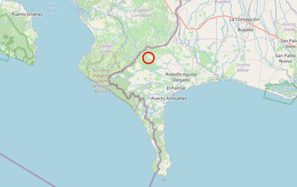 Sismo de 5.2 grados se registró en la frontera de Panamá y Costa Rica