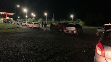 Largas filas de conductores para abastecerse de combustible en Chiriquí