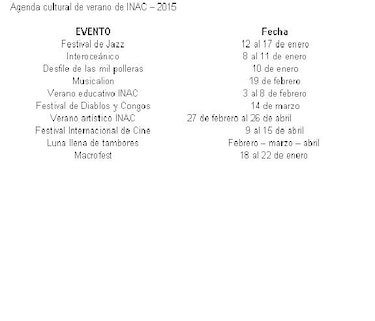 Programa cultural empieza este sábado 10 de enero